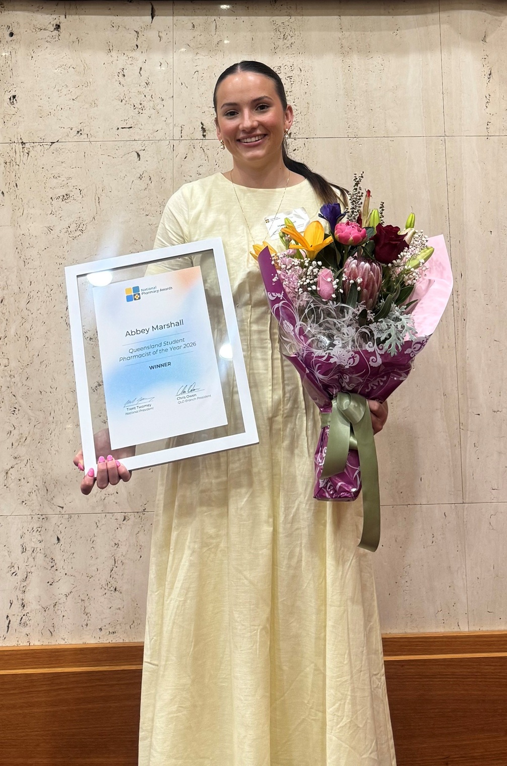 QLD Student Pharmacist of Year Abbey Marshall