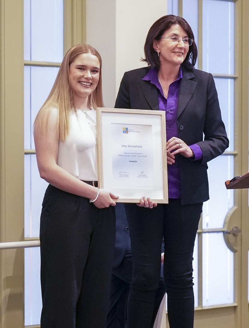 TAS Student Pharmacist of Year Mia Shinkfield