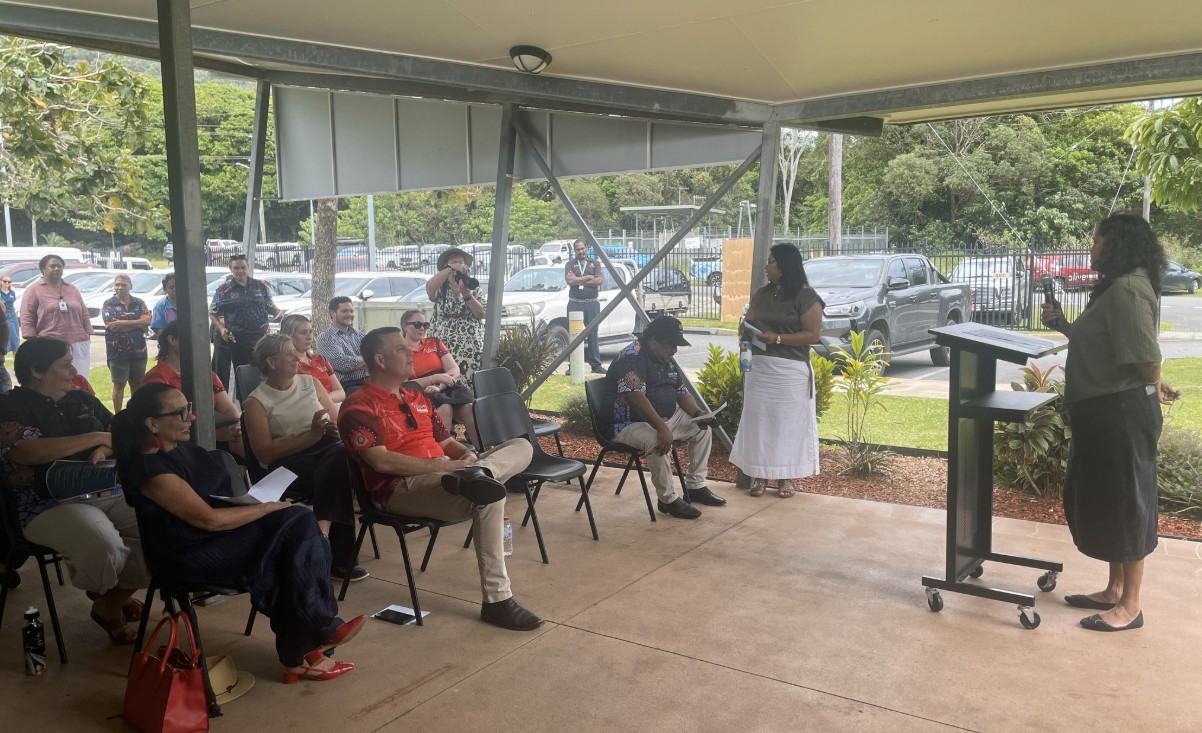 The Hon Linda Burday alongside Prof Trent Twomay at the Gurriny Yealamucka Health Services celebrations
